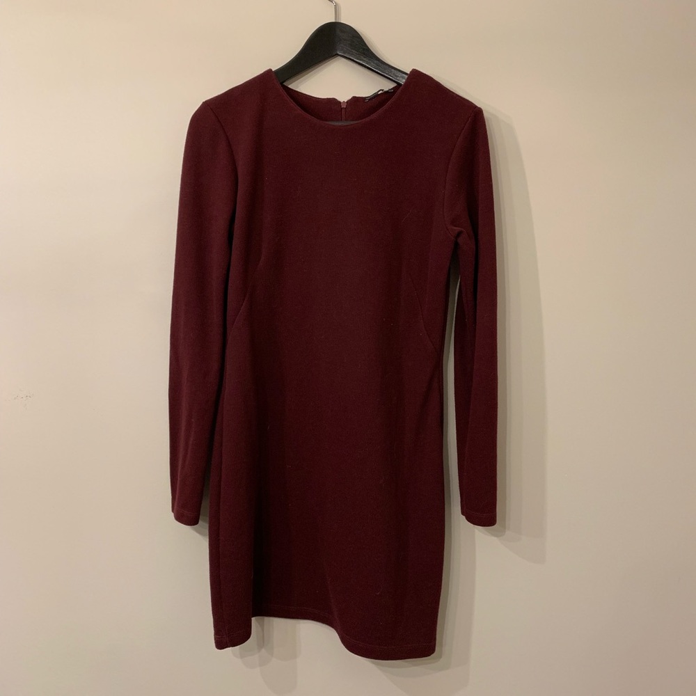 Maroon Zara Bodycon Dress